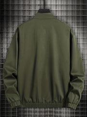 Men's Zip Up Stand Collar Coat Jackets