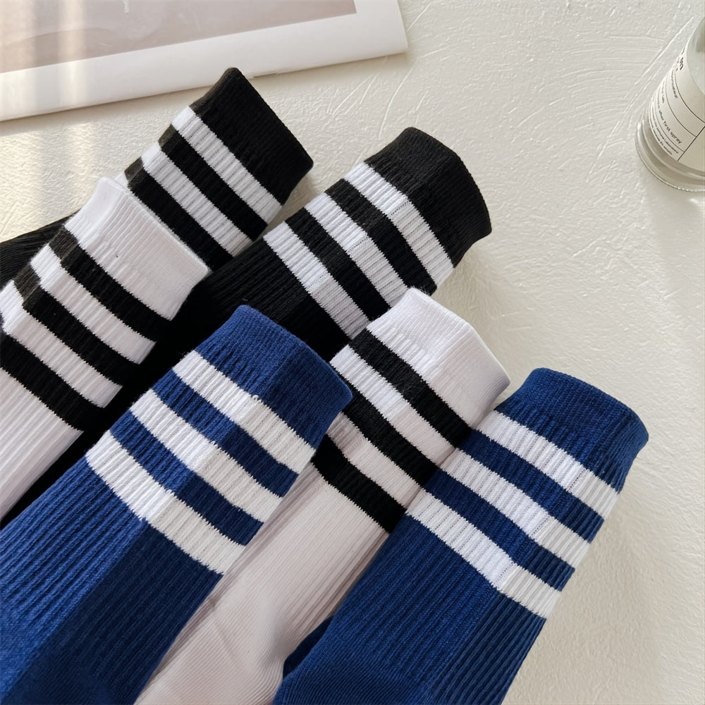 Men's Crew Socks for Cycling Running Basketball Fitness