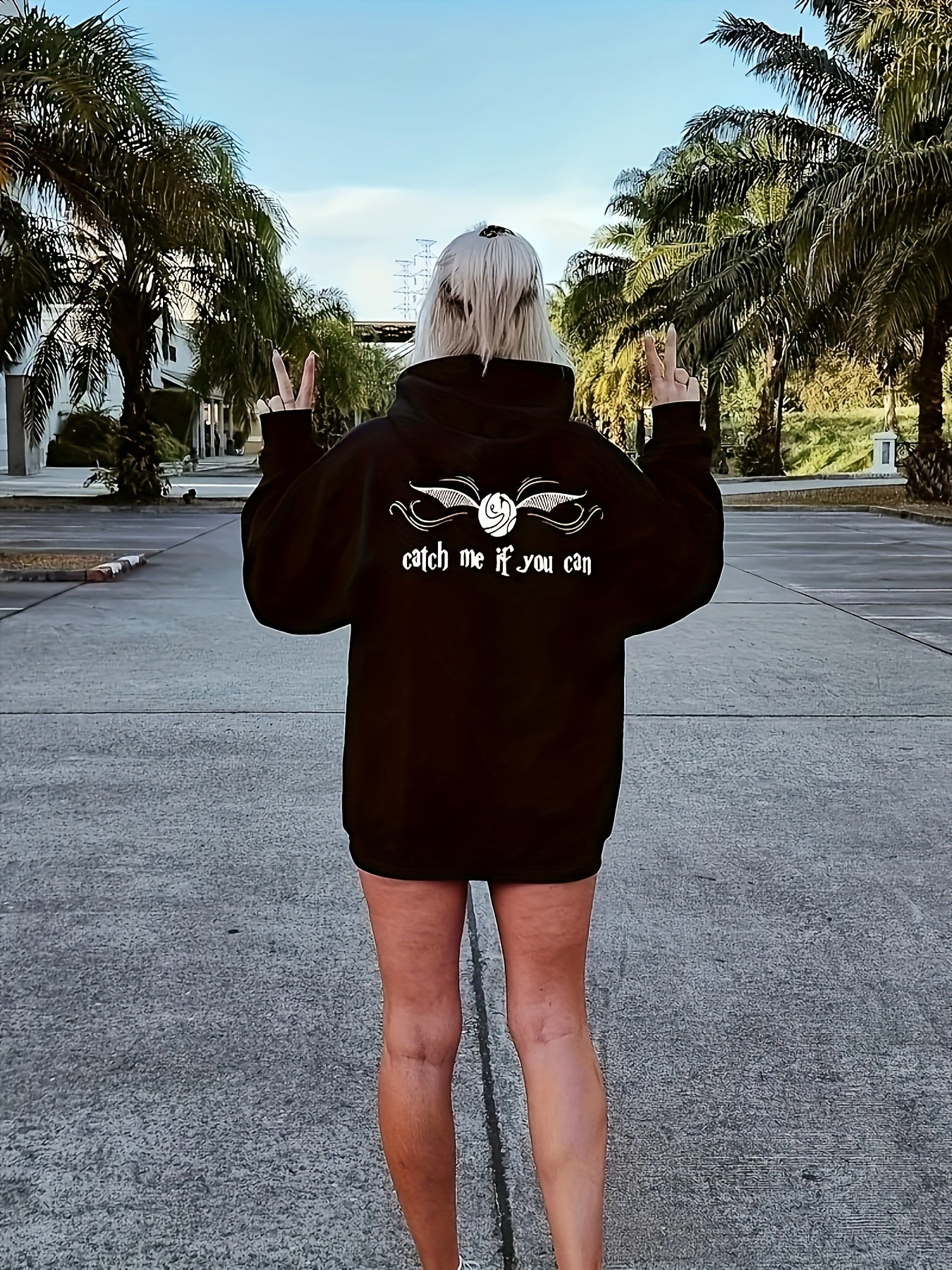 Golden Snitch Print Zip Up Pocket Hoodie S