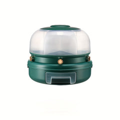 360 Rotating Grain Dispenser Kitchen Beans Container Airtight Grain Box
