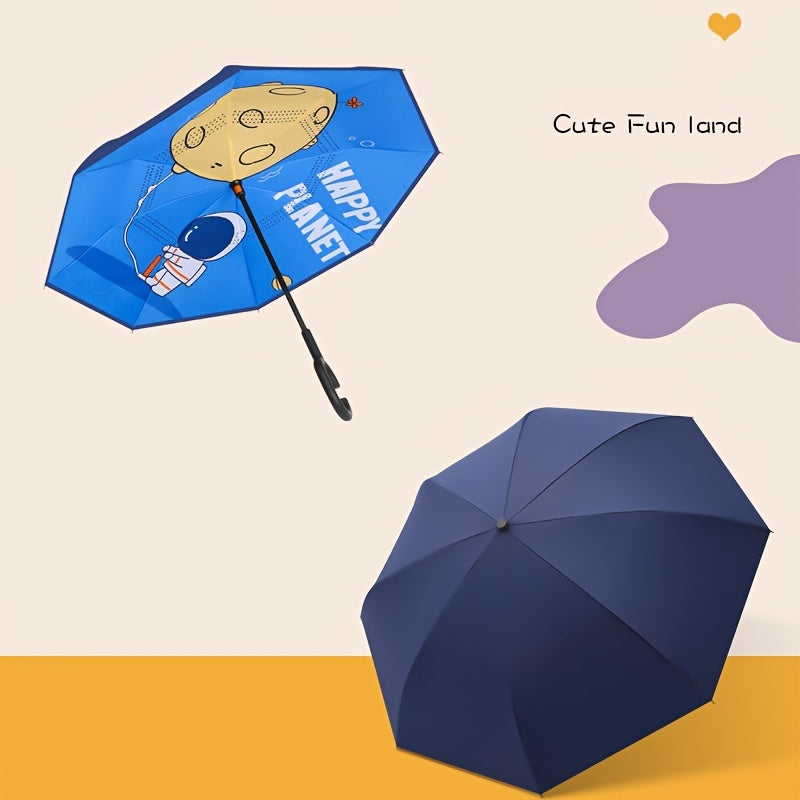 Kids Rotating Double Layer Windbreaker Umbrella Ages 4-13