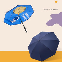 Kids Rotating Double Layer Windbreaker Umbrella Ages 4-13