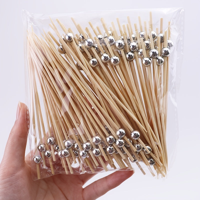 100 Bamboo Cocktail Picks for Appetizers and Parties