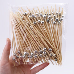 100 Bamboo Cocktail Picks for Appetizers and Parties