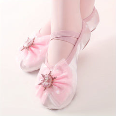 Soft Sole Princess Ballet Shoes for Girls - Dance Training and Performance