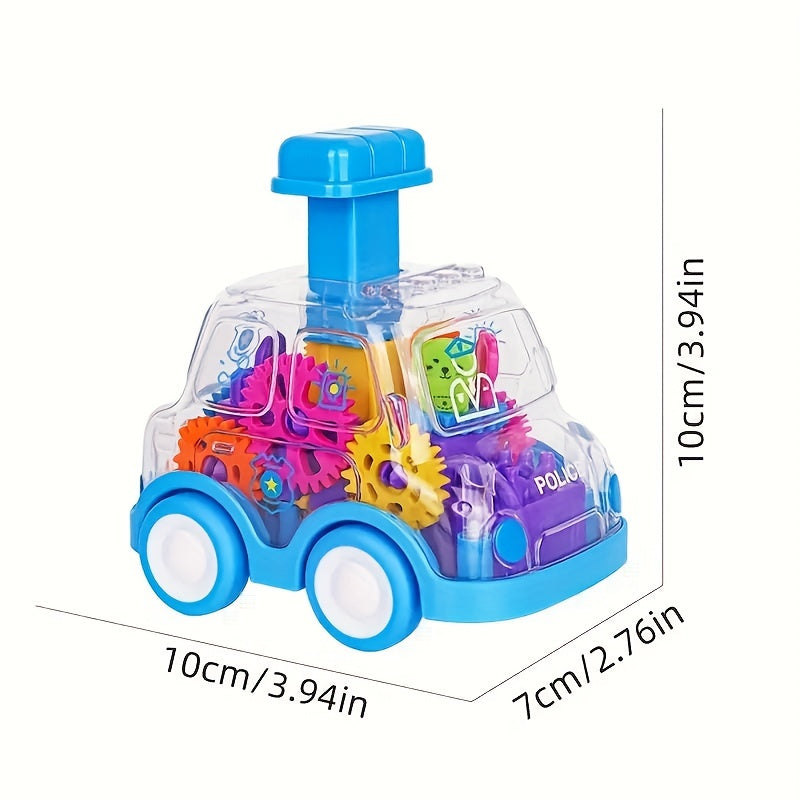 Transparent Gear Car Educational Toy for Kids