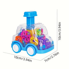Transparent Gear Car Educational Toy for Kids