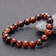 Tiger Eye Stone Bracelet Men's Jewelry 6 8 10MM DIY Hand String