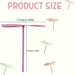 36pcs Mixed Plastic Bamboo Dragonfly Flying Toys Bright Colors Party Portable Ed