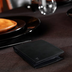 RFID Blocking Leather Men's Wallet with Coin Pocket