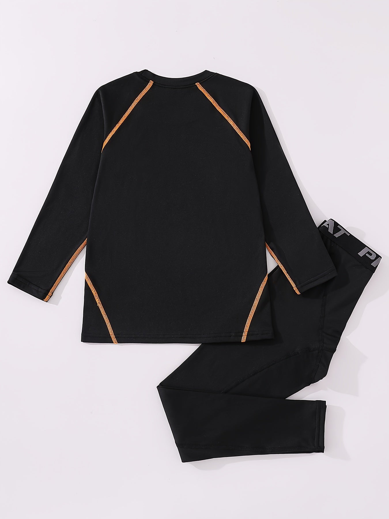 Kids Compression Fleece Sets Taekwondo Bear Crew Neck Pullover