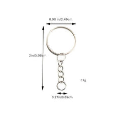 Key Chain Ring with Tassel Pendants Bulk for Crafts 100Pcs