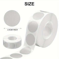 300pcs Round Scratch Label Stickers Self Adhesive Silvery