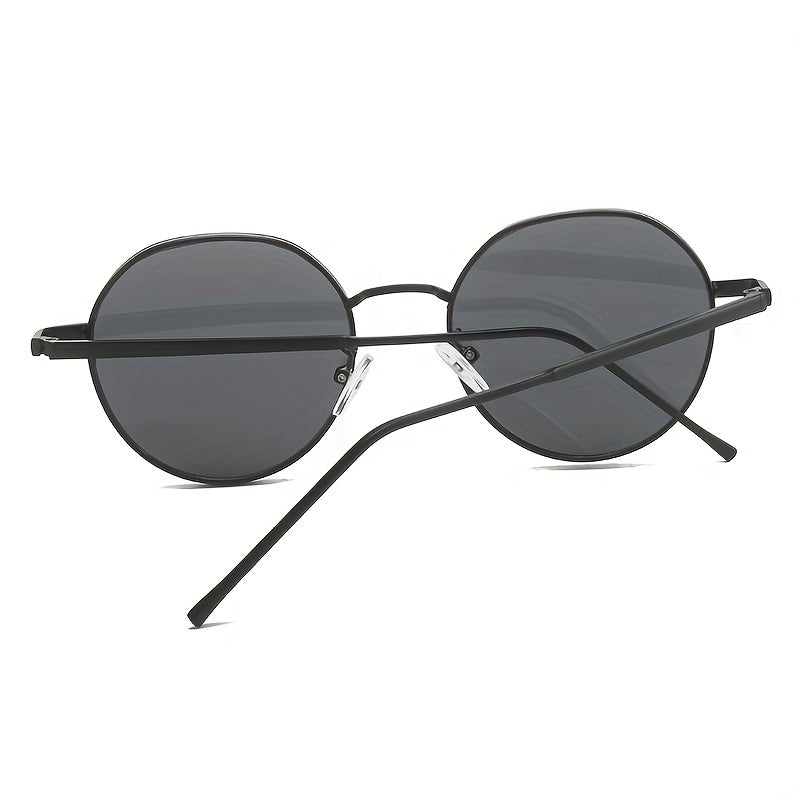 Round Metal Sunglasses Retro Anti Glare UV400