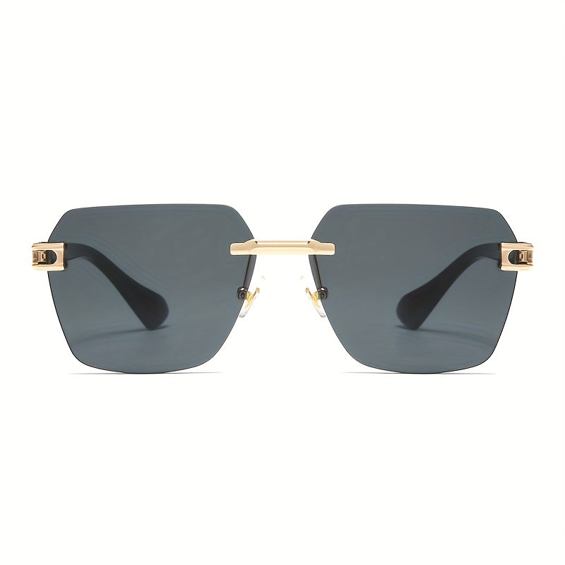 Rimless Sunglasses UV Protection Men's Decorative Sunglasses