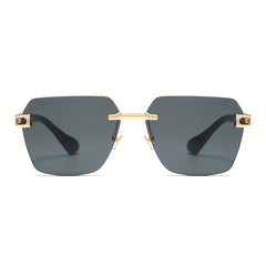 Rimless Sunglasses UV Protection Men's Decorative Sunglasses