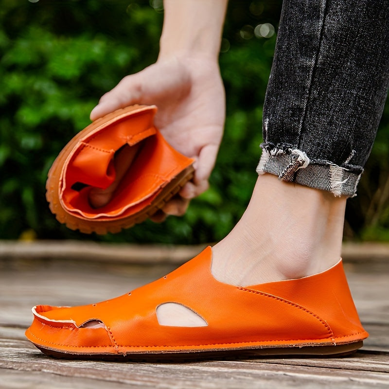 Men's Comfy Clogs Hollow Out Non Slip Garden Shoes Summer
