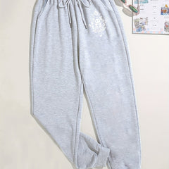 Skull Print Fitness Pants