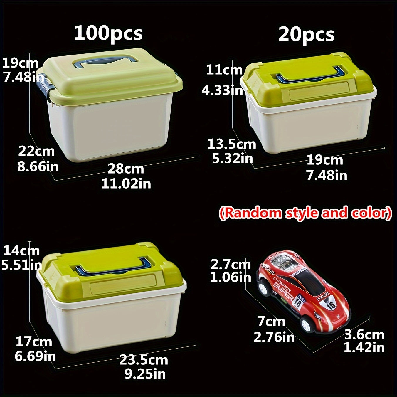 50 Pull Back Toy Cars with Storage Box - Christmas Halloween Thanksgiving Random