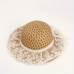 Summer Sun Hat Wide Brim Straw UV Protection