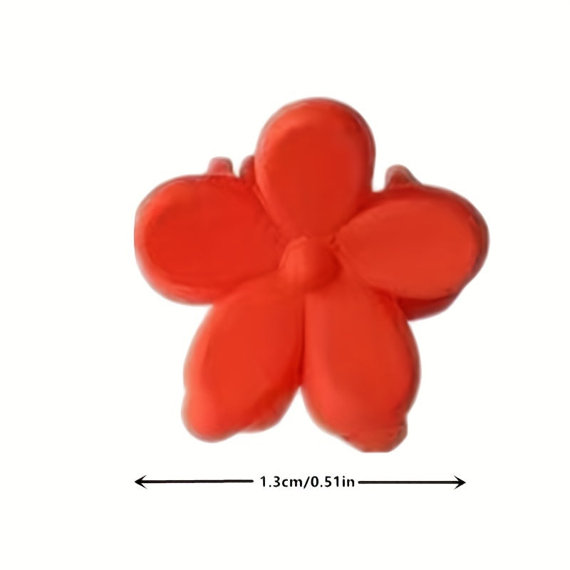 100pcs Y2K Style Flower Hair Clips Mini Hair Edge Clips for Baby Girls
