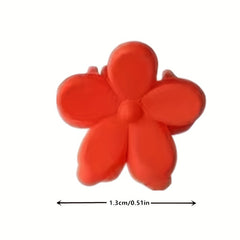100pcs Y2K Style Flower Hair Clips Mini Hair Edge Clips for Baby Girls