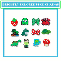 100pcs Cartoon Shoe Charms For Slides Sandals PVC Decorations