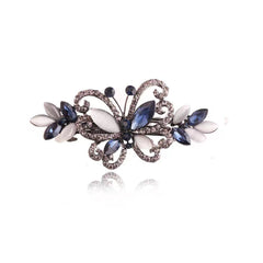 Butterfly Hair Crystal Barrette Clip for Girls Women