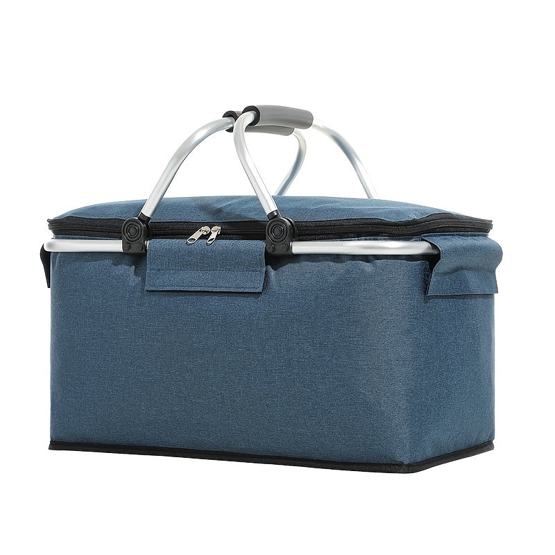 Insulated Picnic Basket for Cold Storage and Picnics