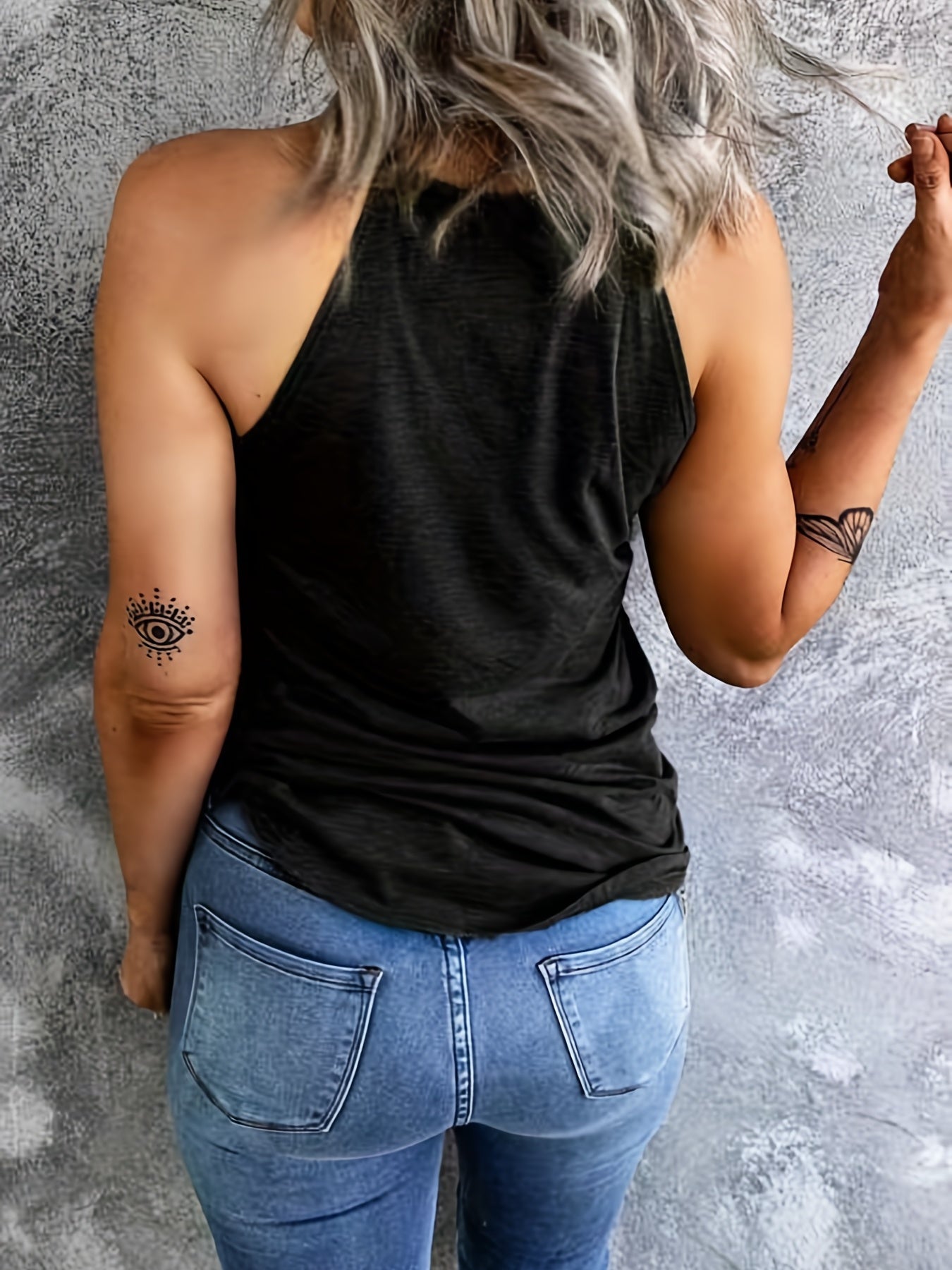 American Flags Print Sleeveless Top Summer Casual Independence Top