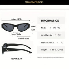 Y2K Triangle Cat Eye Sunglasses Star Jelly Frame Glasses UV400