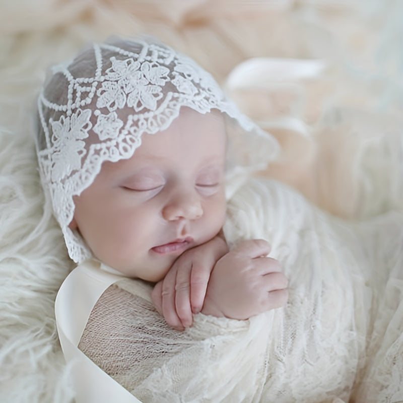 Lace Flower Princess Cap for Baby Photography & Outfits