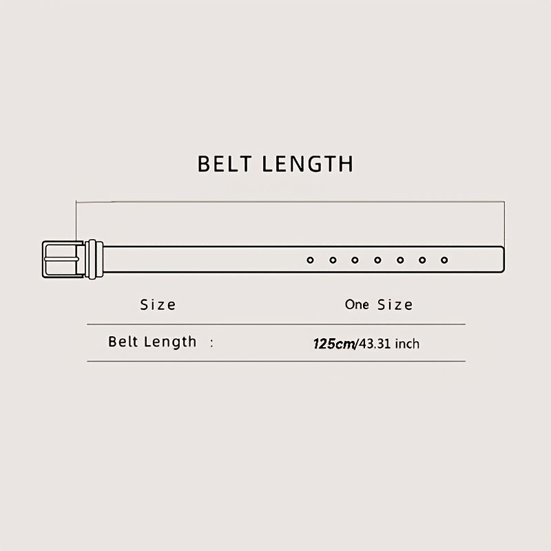 Men's Business Leather Belt with Eagle Embossed Buckle