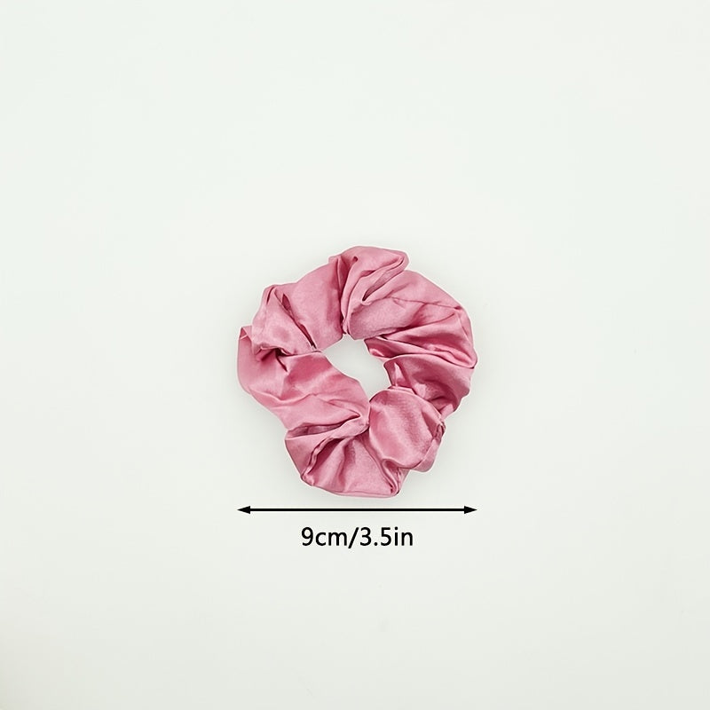 12pcs Large Colorful Silk Scrunchies for Women Y2K Hair Accessories