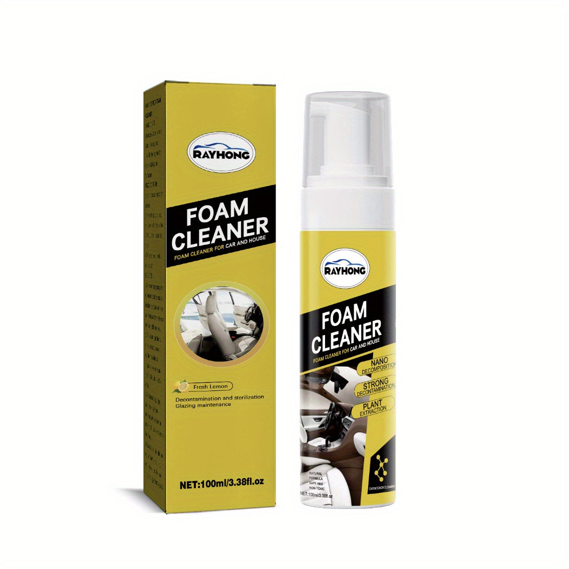 100ml Car Interior Foam Cleaner for Seats Dashboard Cleaning