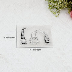 Gnome Stamp Painting Tool DIY Scrapbook Decoration Silicone Stamp