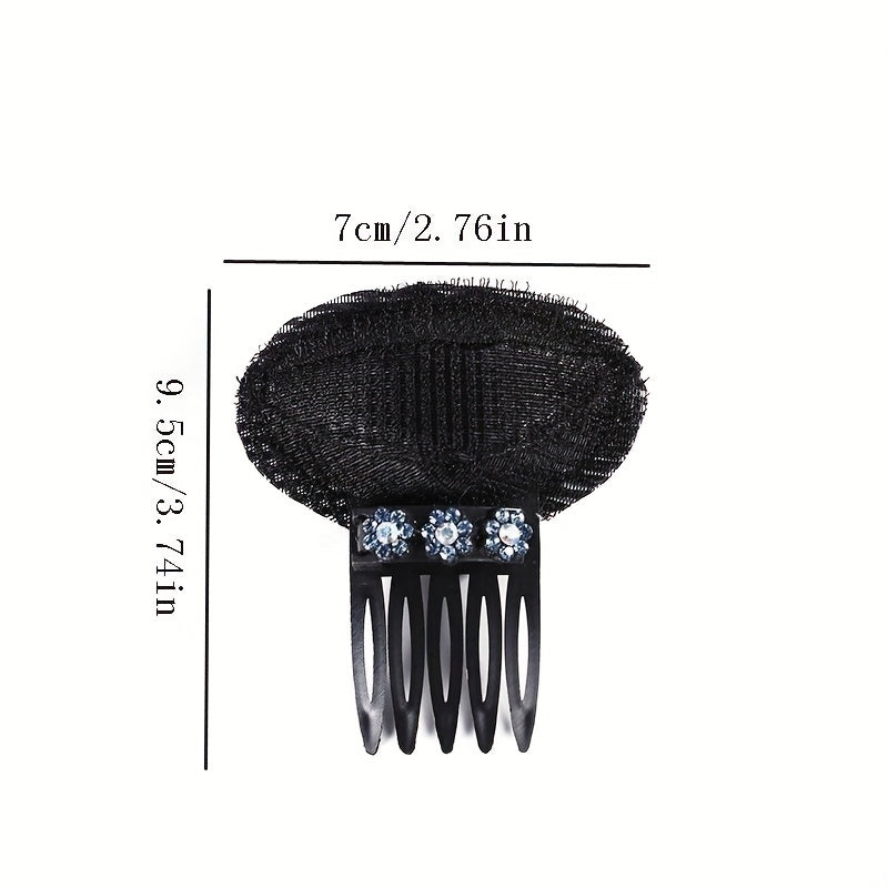 Women's Hair Comb with Cushion for Bangs Styling