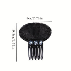 Women's Hair Comb with Cushion for Bangs Styling