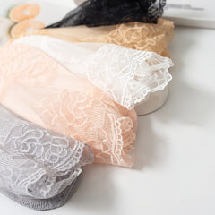 5 Pairs Floral Lace Short Socks Lightweight Stockings & Hosiery