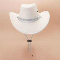 Western Cowboy Cowgirl Hat Jazz Sun Hat Beach Cap Unisex Cowboy Hats
