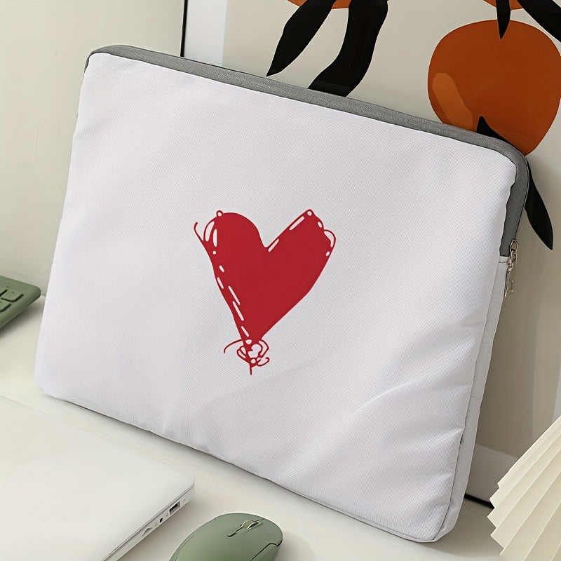 Red Heart Laptop Bag Protective Soft Case