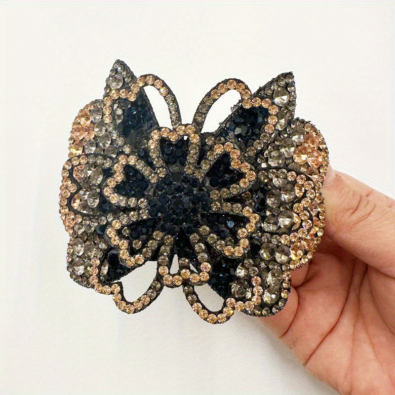 Rhinestone Flower Hair Claw Large Hair Clip Hair Accessories