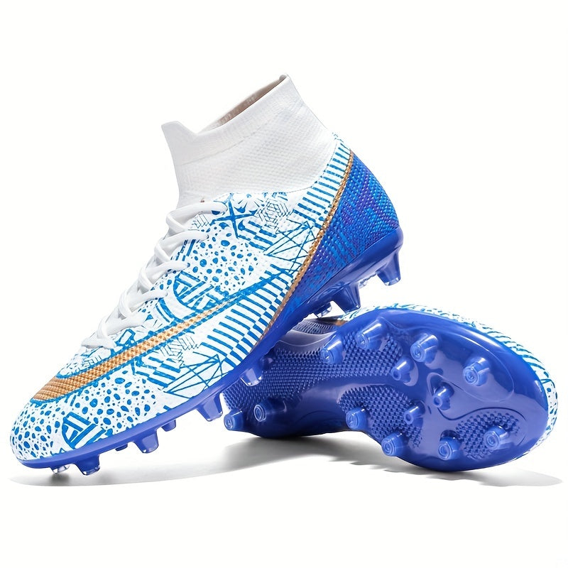 Boy's AG Cleat Football Boots High Top Lace Up Soccer Cleats