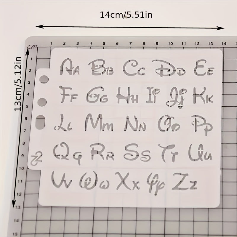 Alphabet Letter Stencils Template for Painting Scrapbooking Embossing