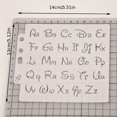 Alphabet Letter Stencils Template for Painting Scrapbooking Embossing
