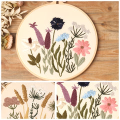 DIY Embroidery Kit Bag Cross Stitch Material Set Manual