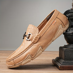Men's Faux Leather Horsebit Loafer Shoes Lightweight Non Slip Casual Shoes