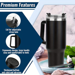 GEMFUL 40 Oz Tumbler Insulated Leak Proof Portable Water Bottle Stainless Steel