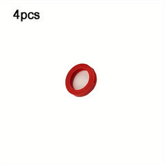 10pcs Silicone Key Cap Label Plastic Key Identification Rings