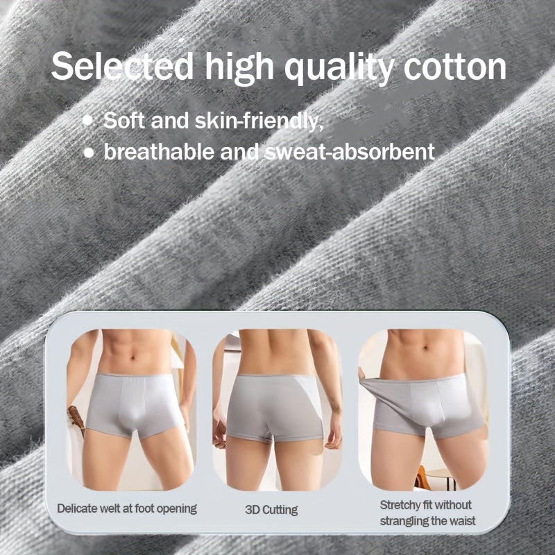 5 Pcs Men's Disposable Travel Underwear Breathable Cotton Comfort